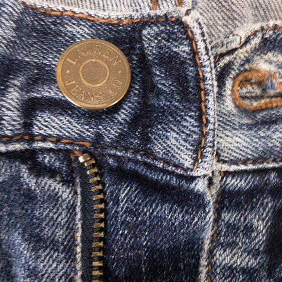 Vintage LRL Ralph Lauren Jeans Womens 10 Blue High Rise Denim Straight #2853 - Picture 4 of 8